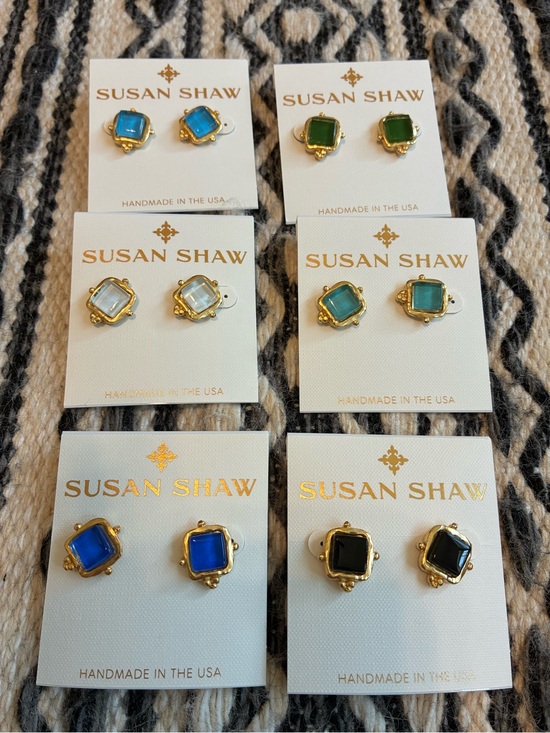 Susan Shaw Jewelry - Susan Shaw Charlotte Stud Earrings!! Choose your color